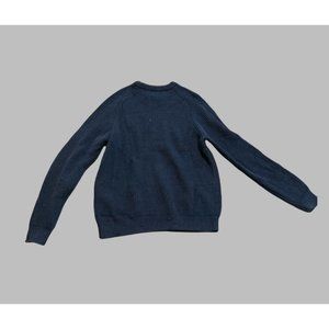 Men's Land's End Navy Wool Sweater Size Large